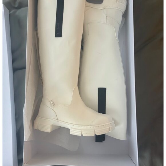 GANNI Recycled Rubber Lug Sole Country Boot - Picture 2 of 5